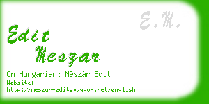 edit meszar business card